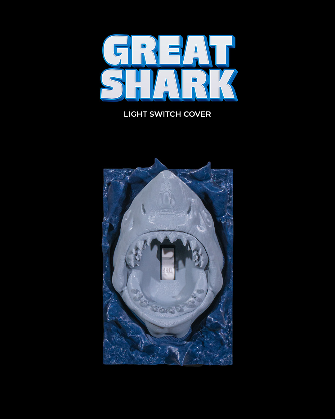 Great Shark Light Switch Cover
